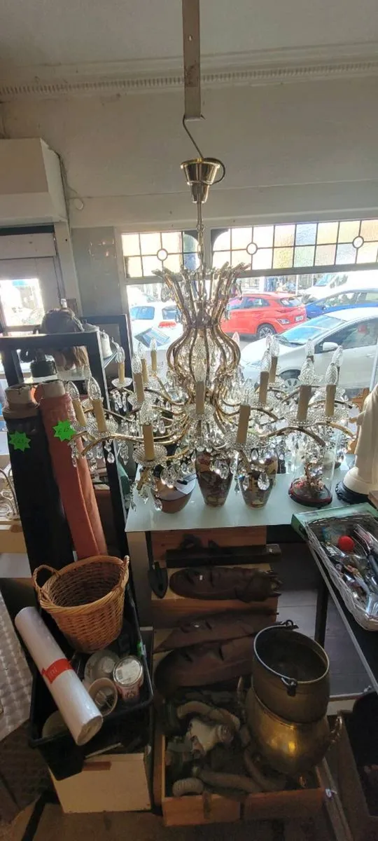 Large French crystal chandalier - Image 3