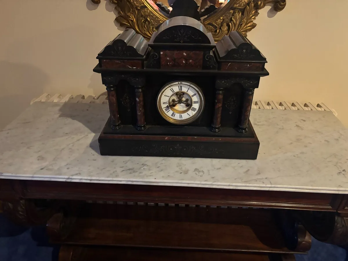 Antique Marble Clock - Image 1