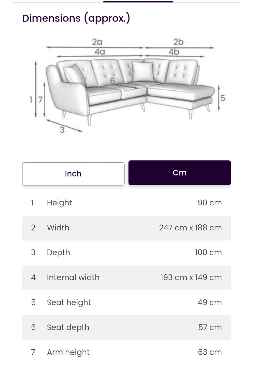Grey L Shaped 4 Seater Sofa for sale - Image 3