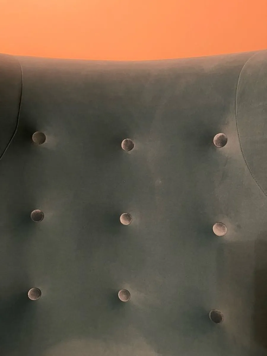 Teal armchair extremely comfortable to sit in! Hardly ever used nearly new. - Image 4