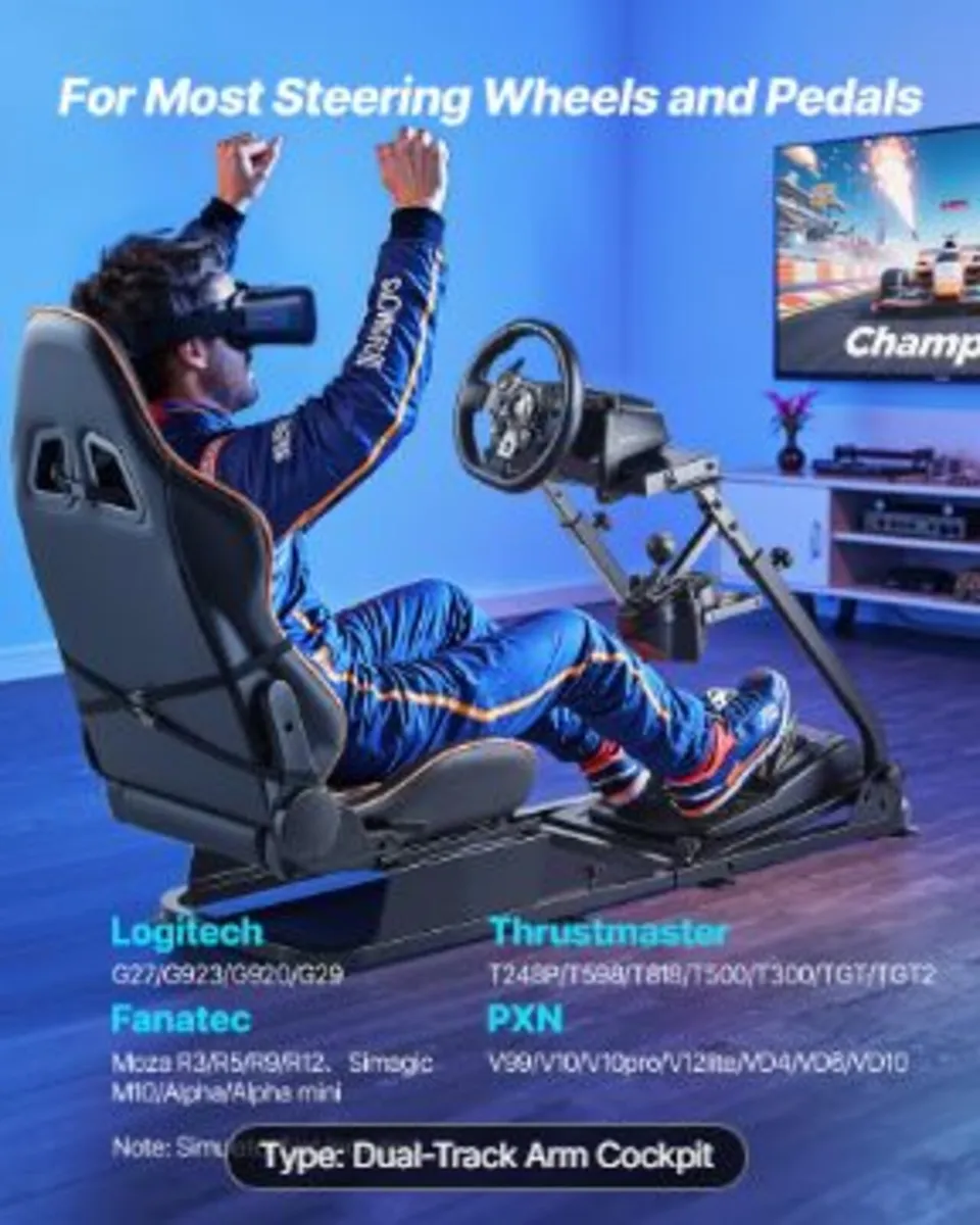 Racing Wheel Stand, Heavy-Duty Simulator - Image 2