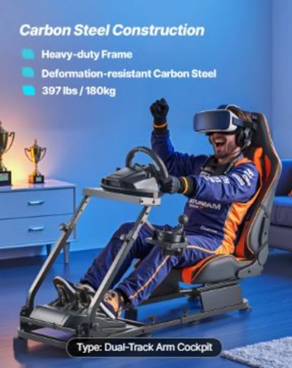 Racing Wheel Stand, Heavy-Duty Simulator - Image 4