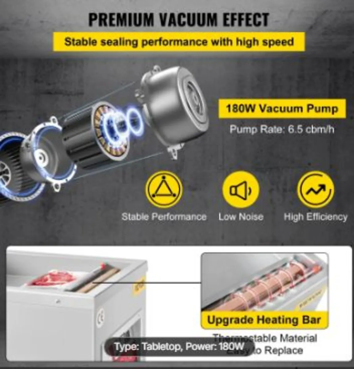 Chamber Vacuum Sealer, 260W Sealing Power - Image 4