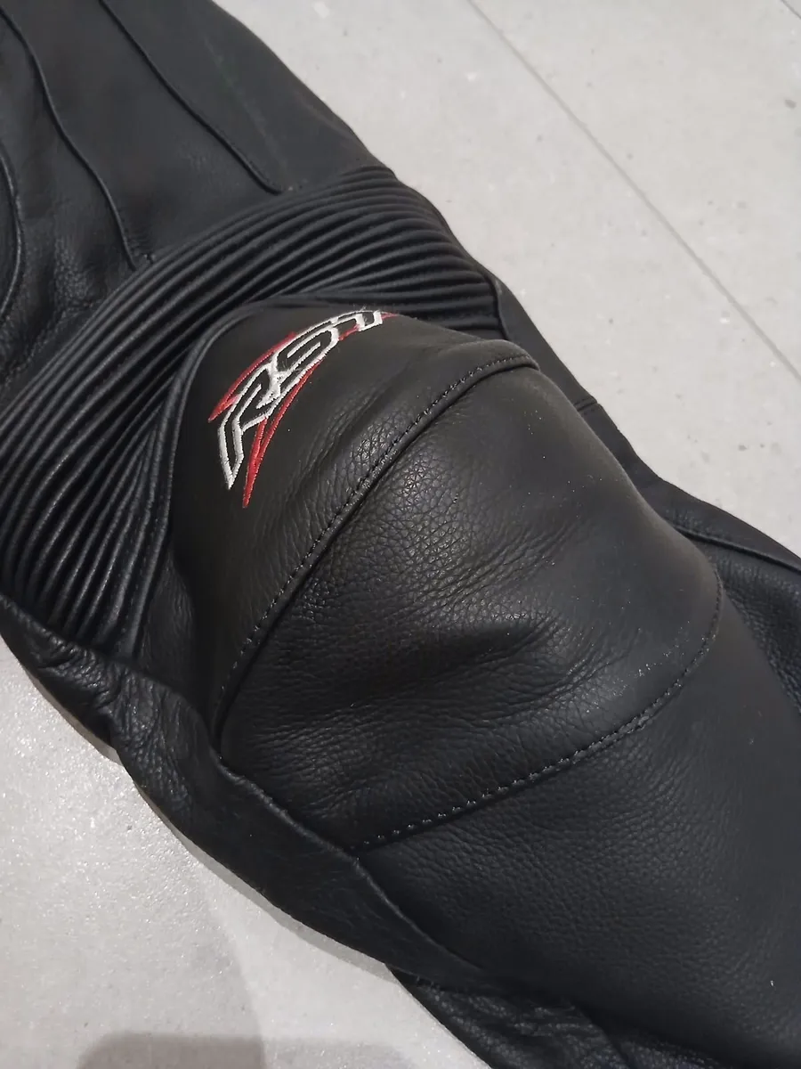 Men's Leather RST Motorcycle Trousers - Image 3