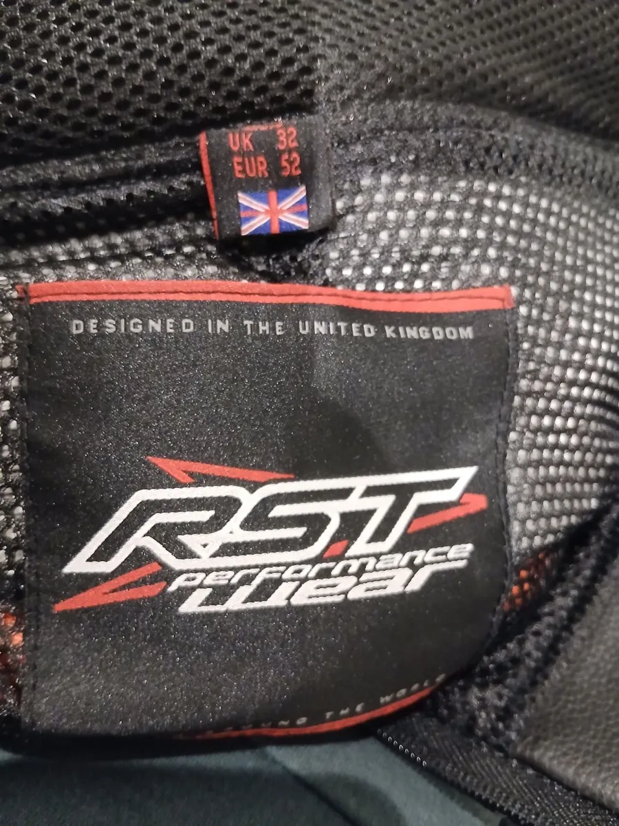 Men's Leather RST Motorcycle Trousers - Image 4