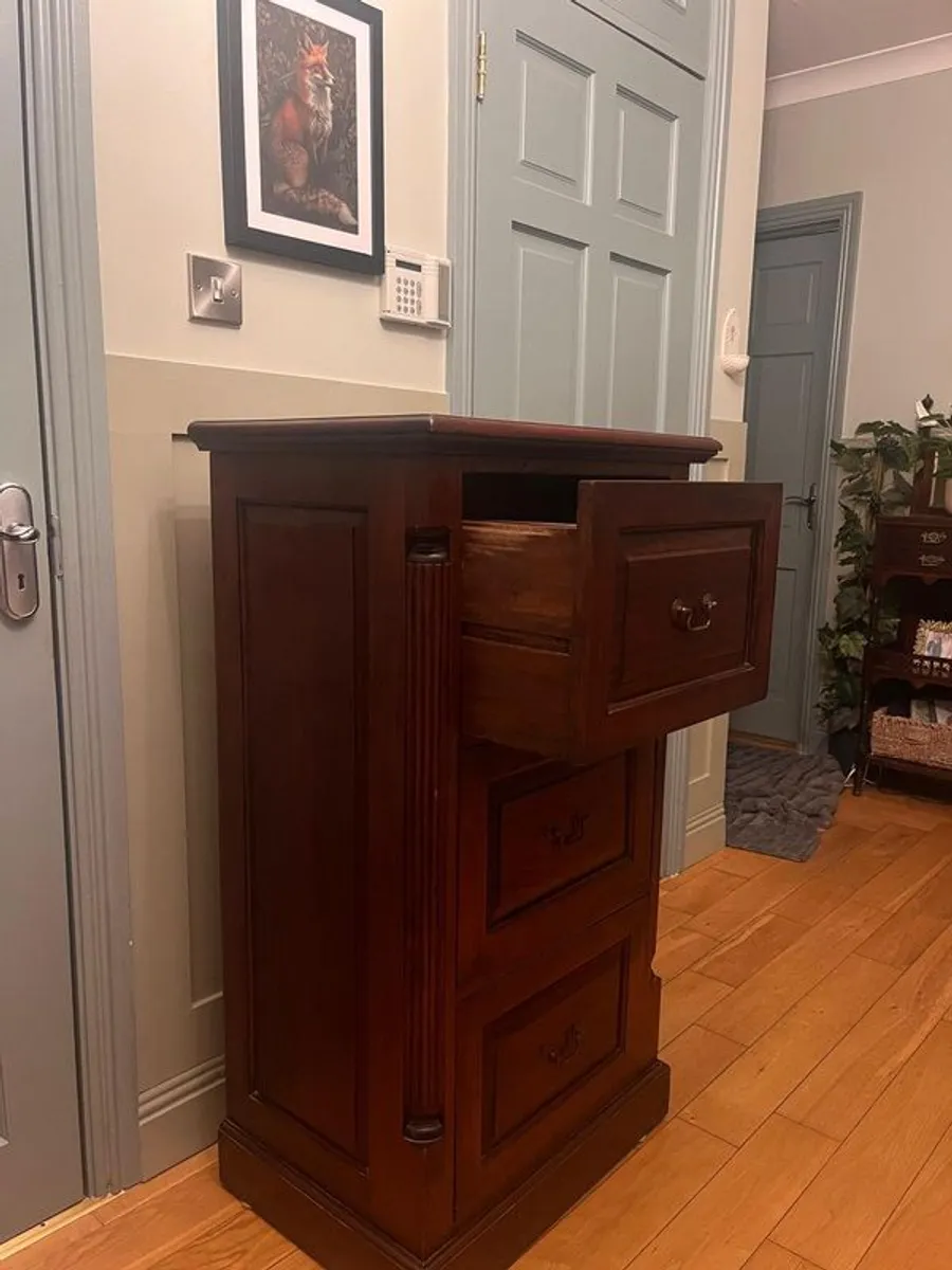Mahogany filing cabinet - Image 3