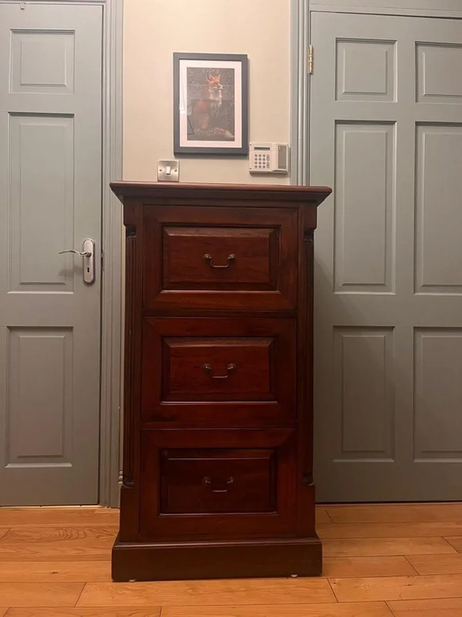 Mahogany filing cabinet - Image 4