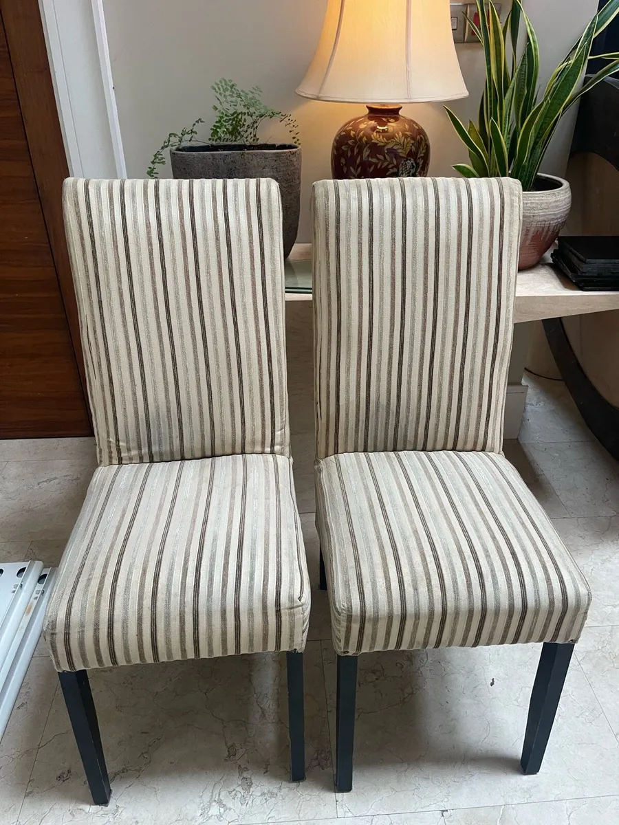 2 x Quality Classy Padded Kitchen Dining Chairs