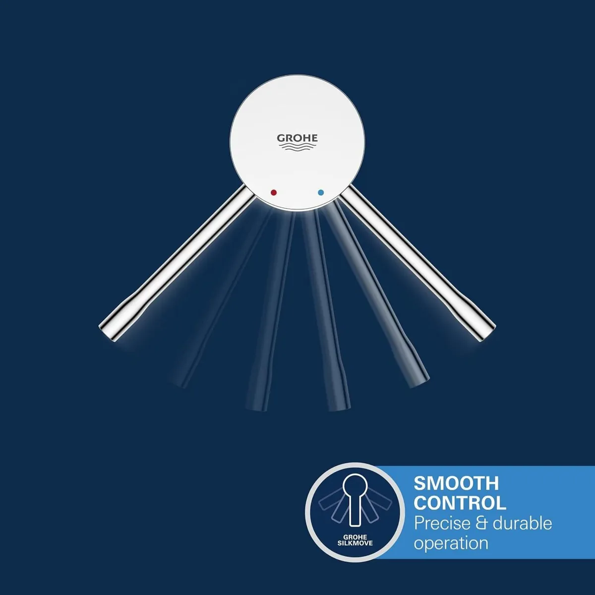 Essence Smooth Body Basin Mixer Tap Chrome - Image 4