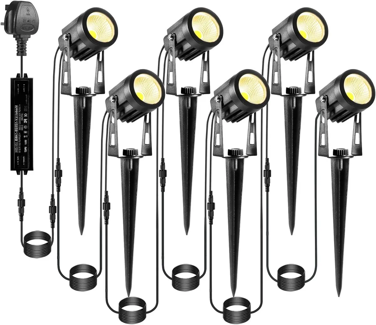 Garden Lights Mains Bs Plug Extendable - Image 1