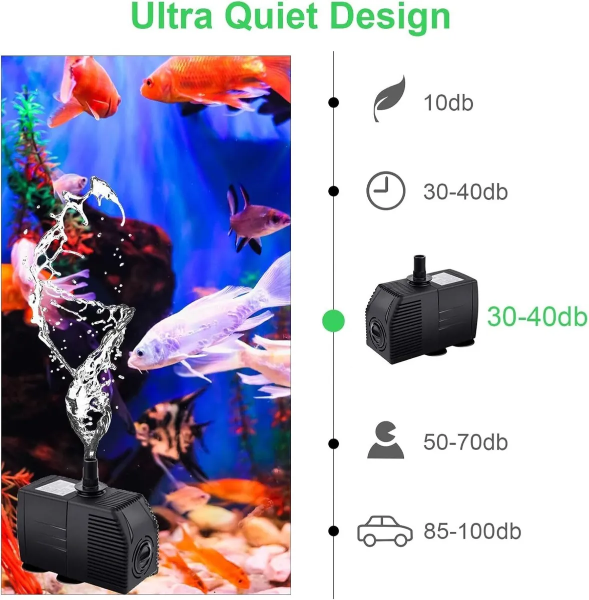 600L H Submersible Water Filter Pump for Pool - Image 3