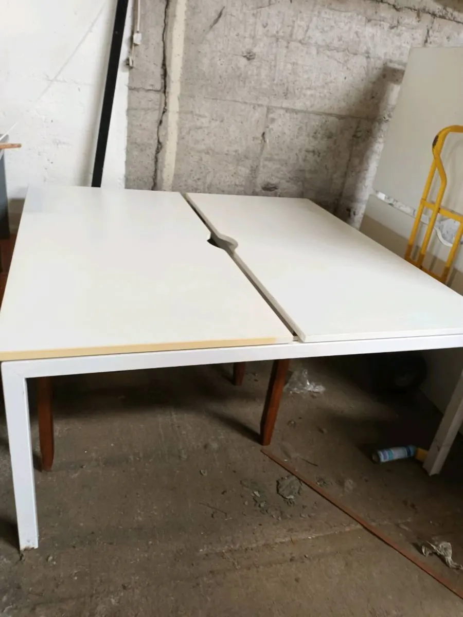 Large Steel Frame Table - Image 2