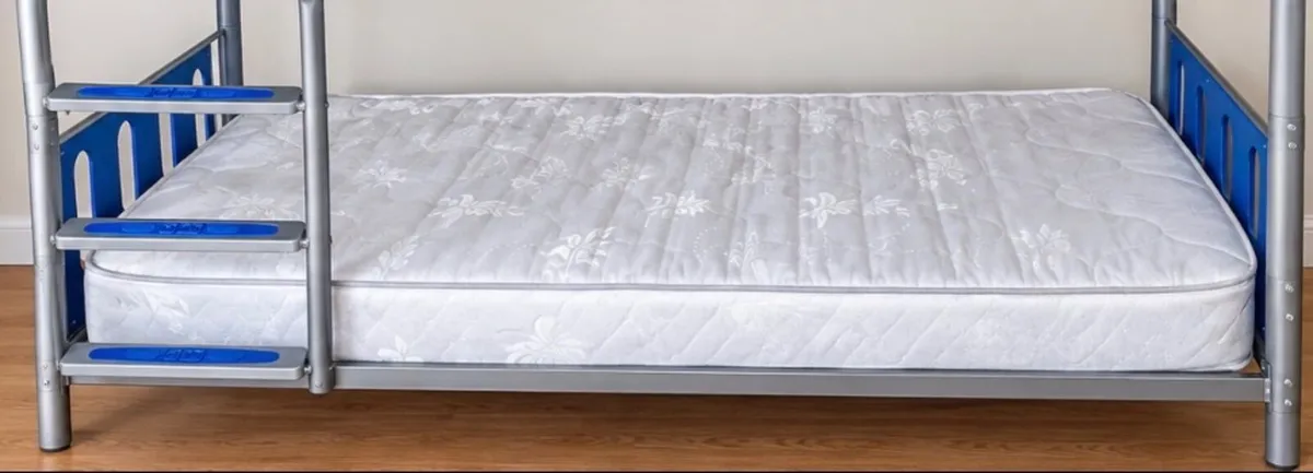 Metal Bunk Bed + 2 Mattresses - Image 2
