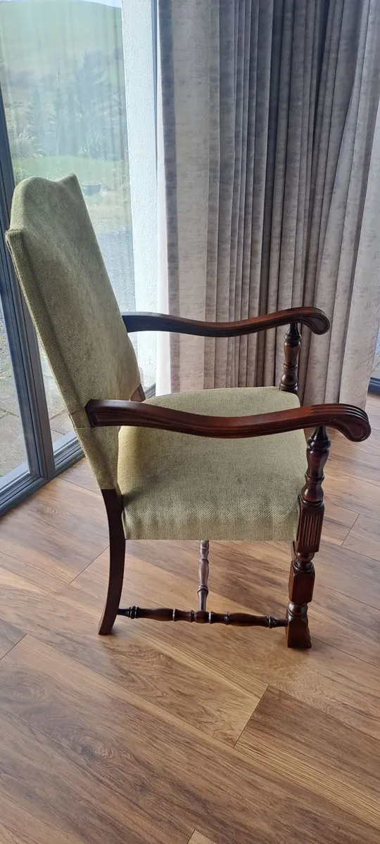Vintage upholstered armchairs - Image 4