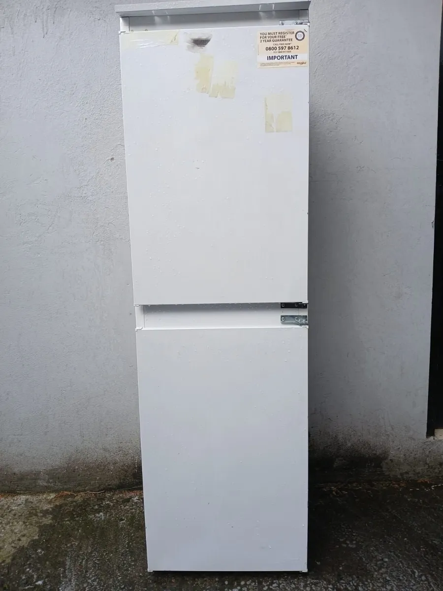 50/50 EX DISPLAY  INTEGRETED FRIDGE AND FREEZER - Image 1