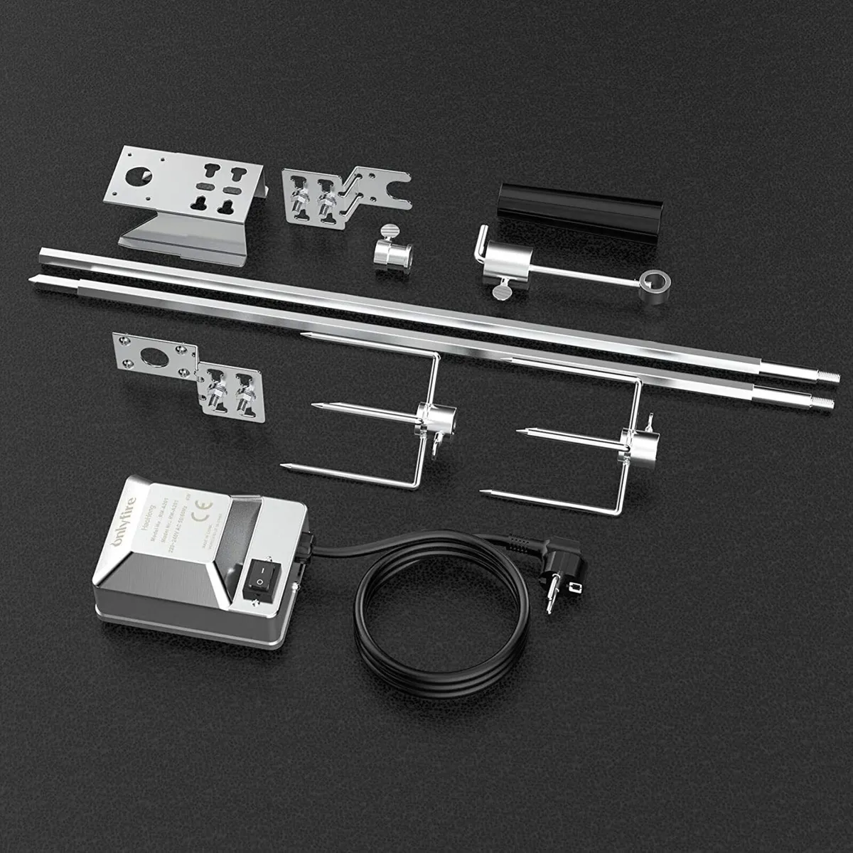 Universal Barbecue Skewer Set with Electric Motor - Image 2