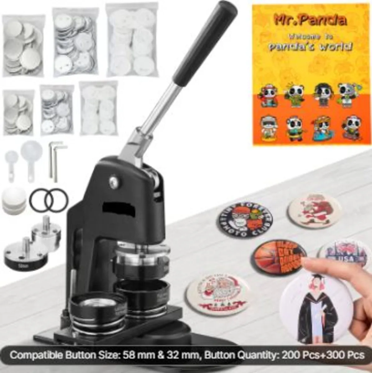 Button Maker Machine, Multiple Sizes - Image 1