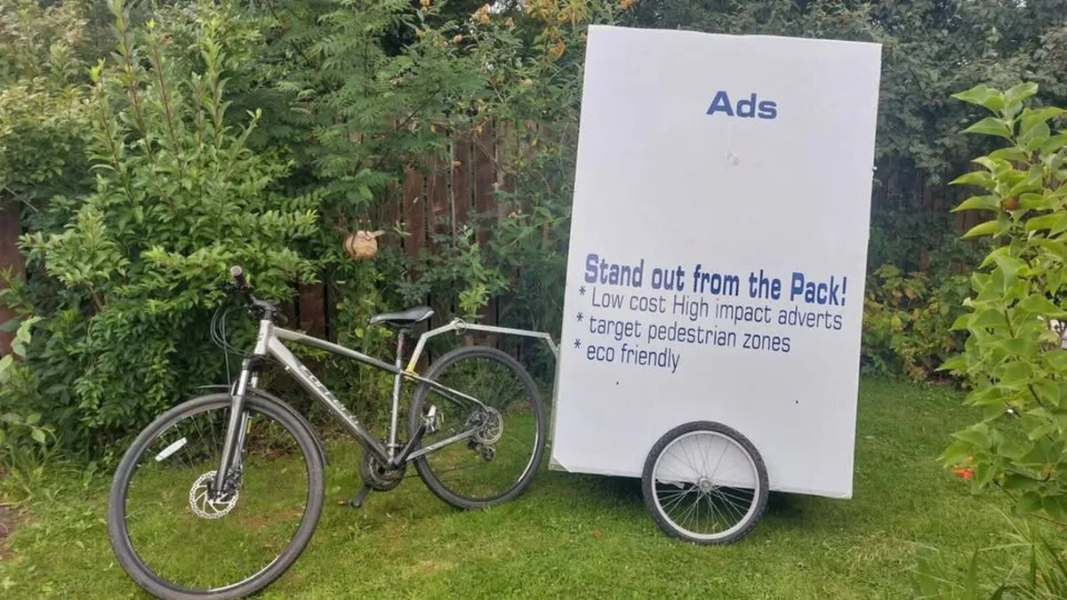 Advertising Trailer for a bicycle - Image 1