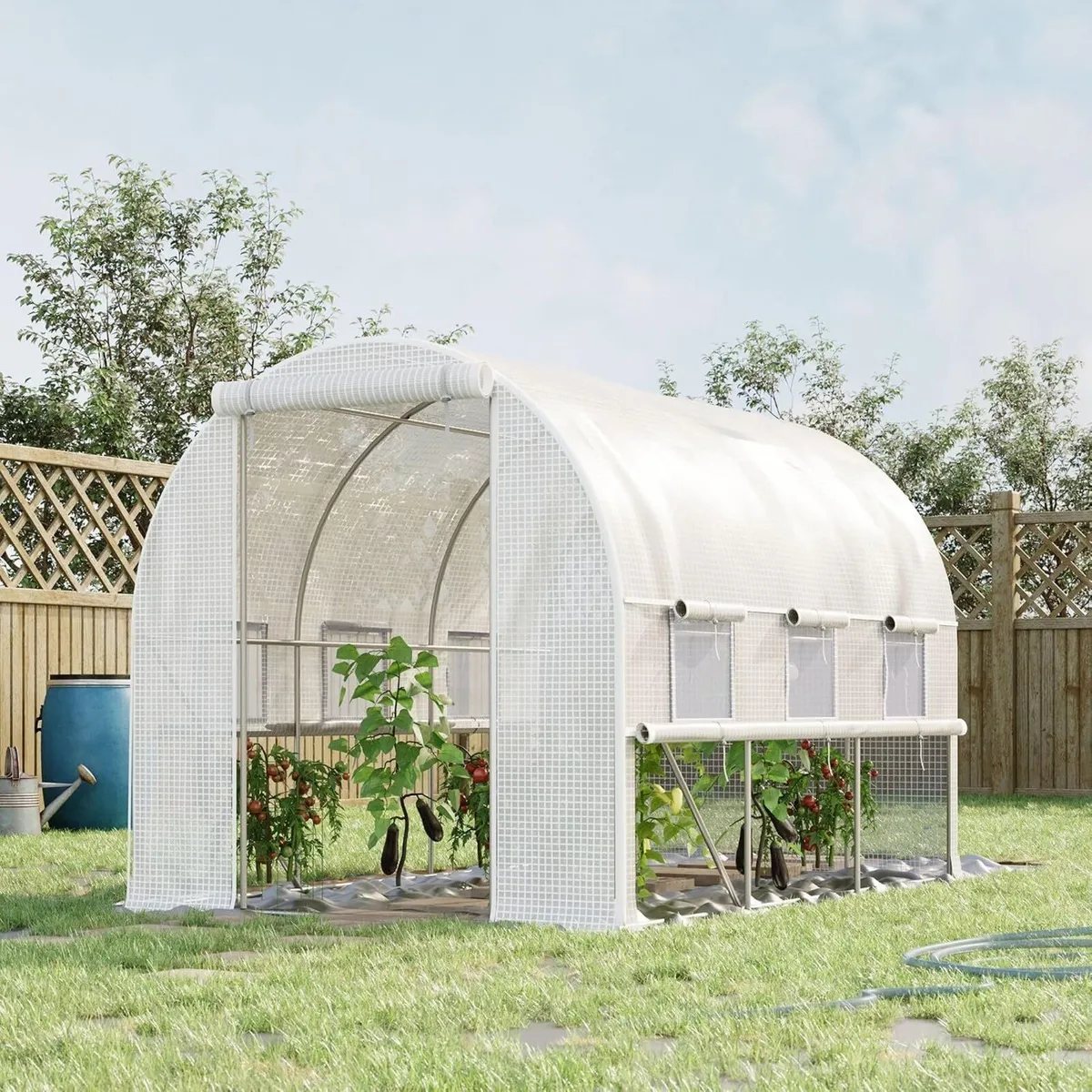 4×3m Large Walk-In Polytunnel Greenhouse - Image 2
