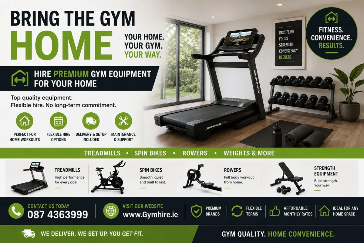Hire Gym Equipment 4 Home- www.gymhire.ie - Image 1