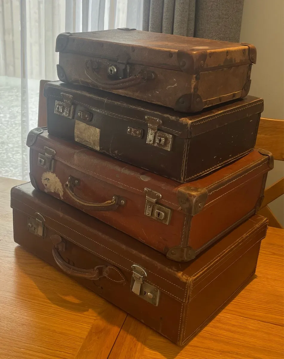 Antique/Vintage Travel Suitcases - Image 2