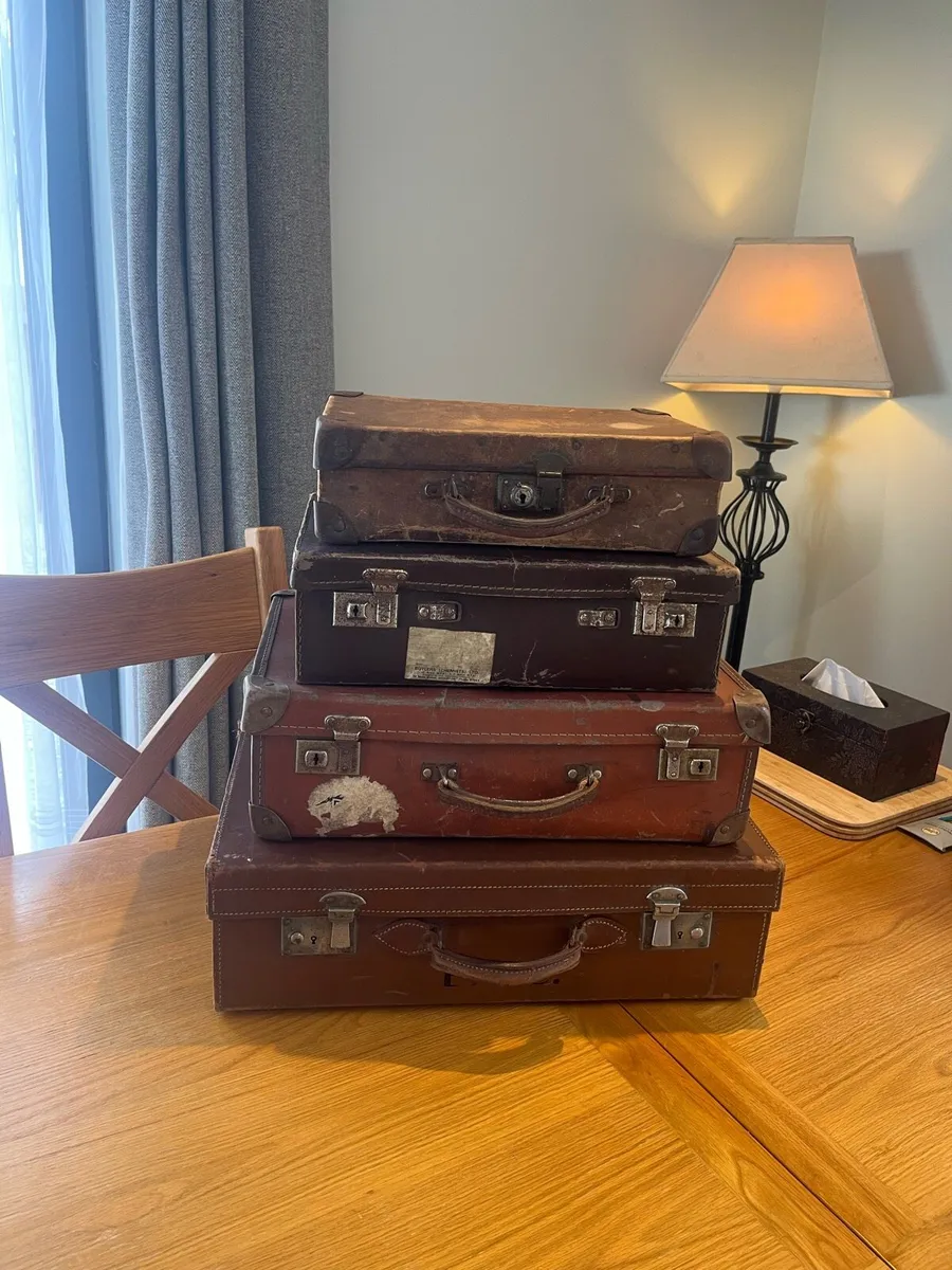 Antique/Vintage Travel Suitcases - Image 3