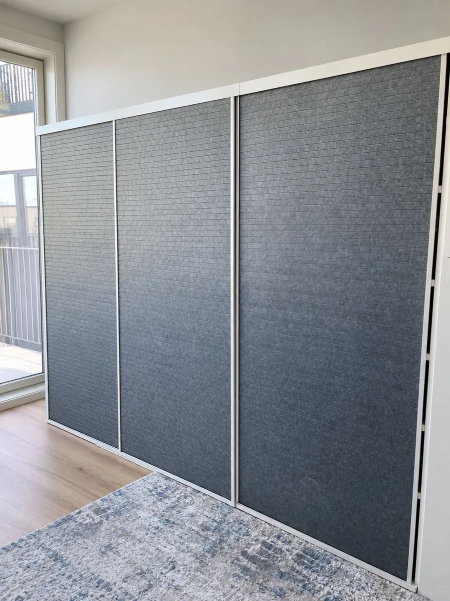 Three tall IKEA PLATSA wardrobe/storage units - Image 1