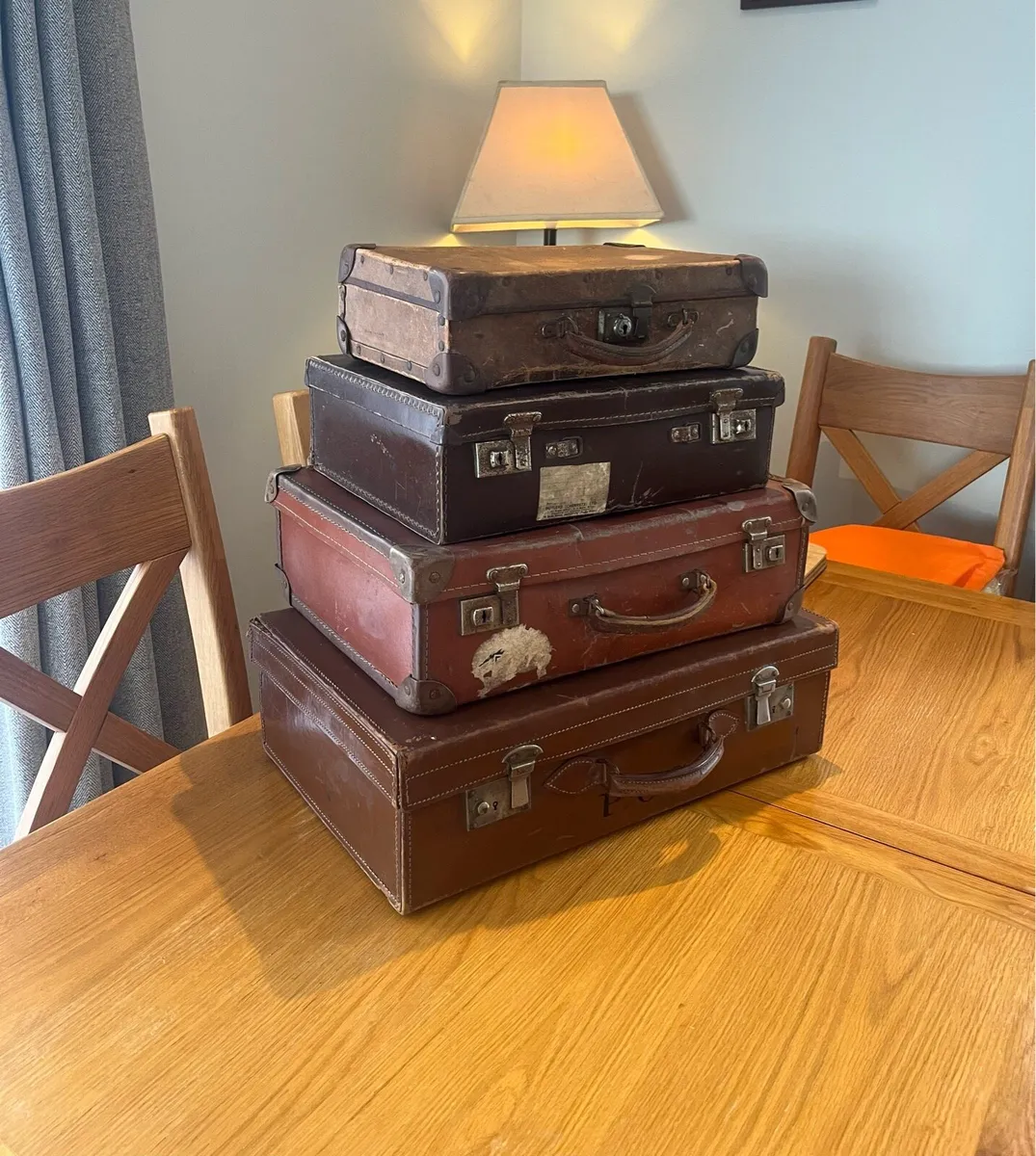 Antique/Vintage Travel Suitcases - Image 1
