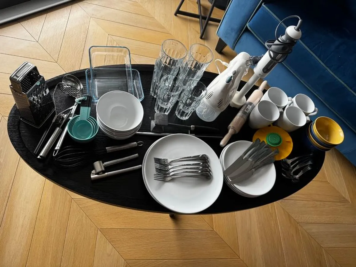 Kitchen Bundle Crockery Glasses Cutlery Utensils Small Appliances - Image 2