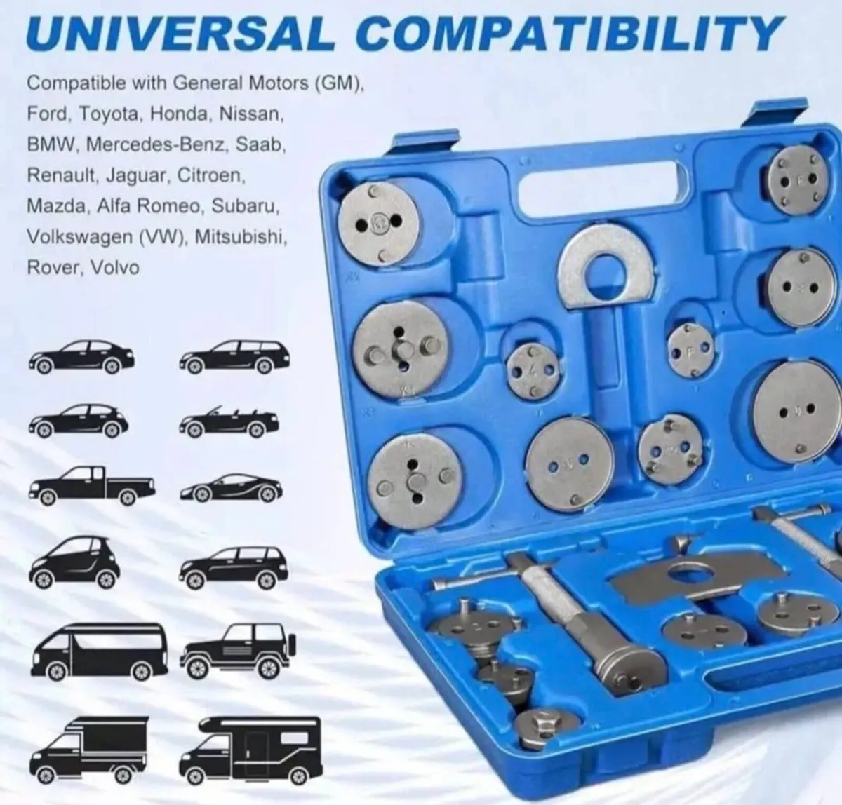 Brand New 22Pc Brake Caliper Wind Back Kit - Image 1