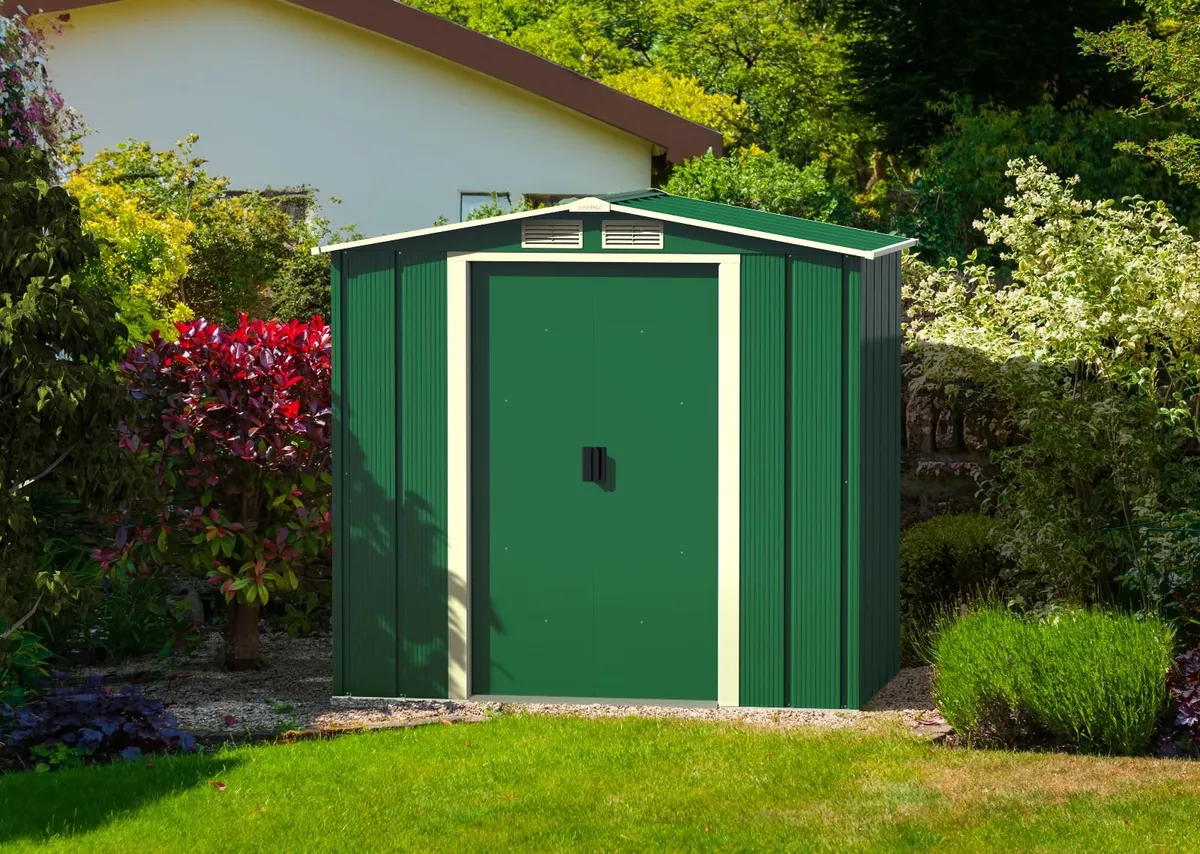 🏡 6×4 ECO STEEL GARDEN SHED – IN STOCK | FREE FLO - Image 4