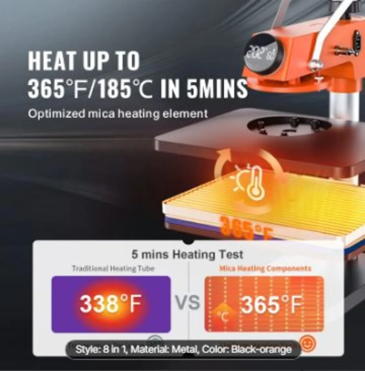 Heat Press Machine - 8 in 1 Heat Press - Image 4