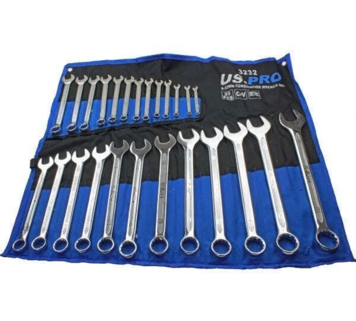 Brand New 25Pc Metric Combination Spanner Set