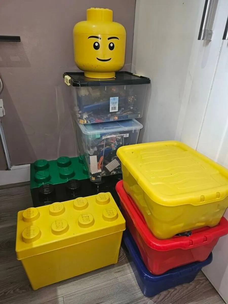 lego bundle and storage boxes - Image 1