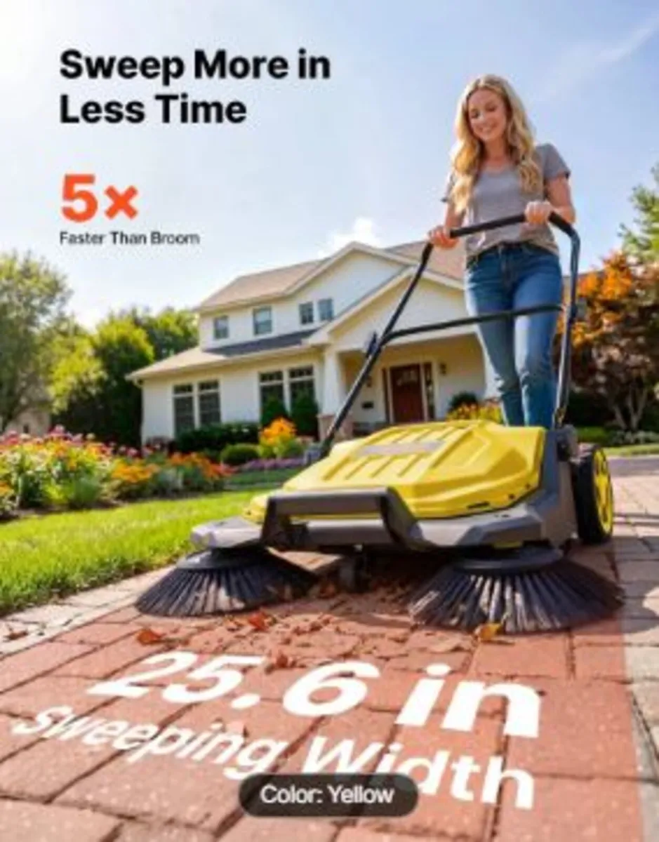 Walk-Behind Hand Push Floor Sweeper - Image 2