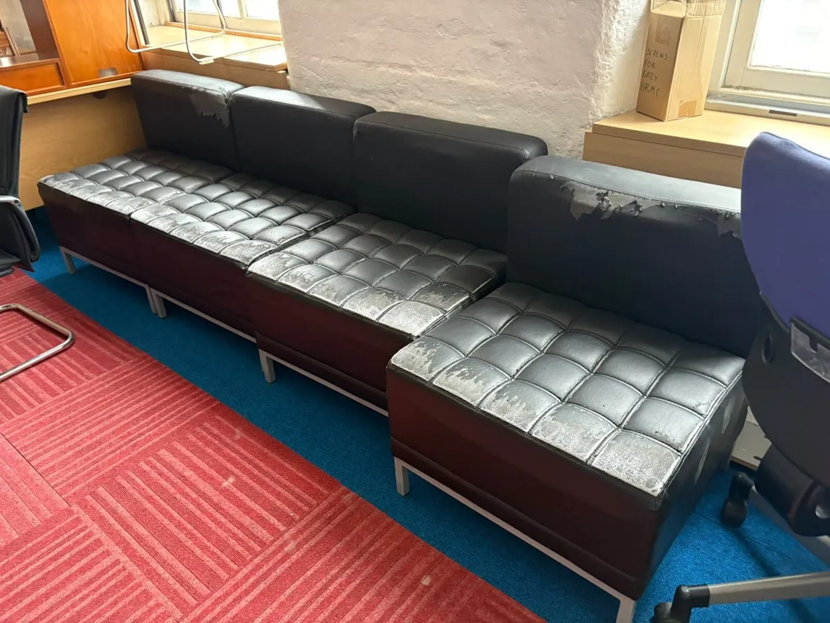 Preowned Leather One Seater Sofas - £30+VAT each - - Image 1