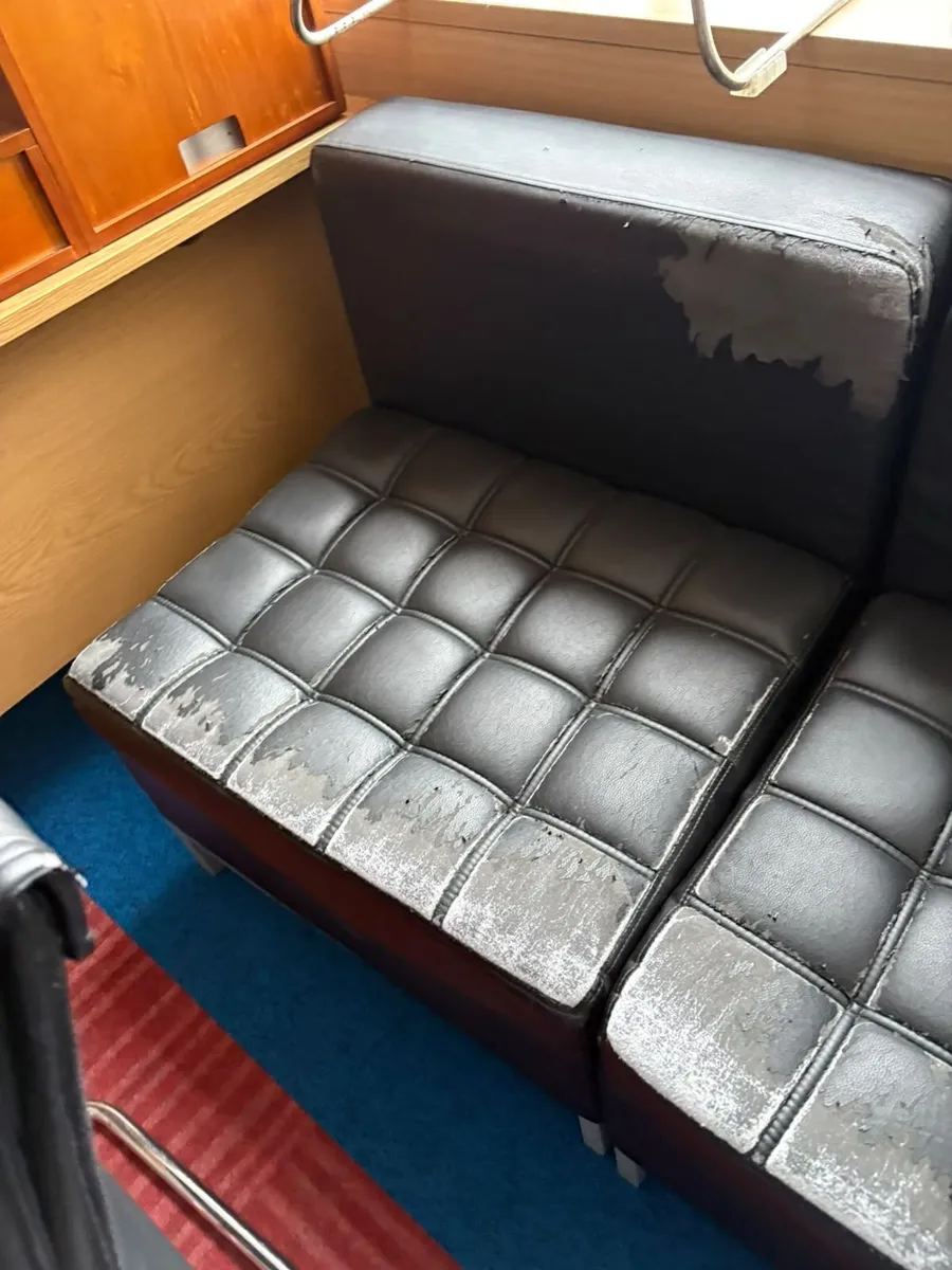 Preowned Leather One Seater Sofas - £30+VAT each - - Image 3