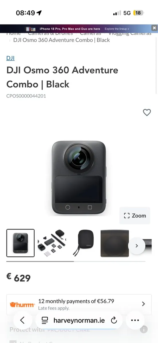 DJI Osmo360 like new only used a few times - Image 2