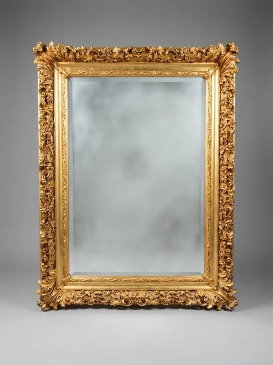 French Style Bold Ornate Statement Mirror - Image 1