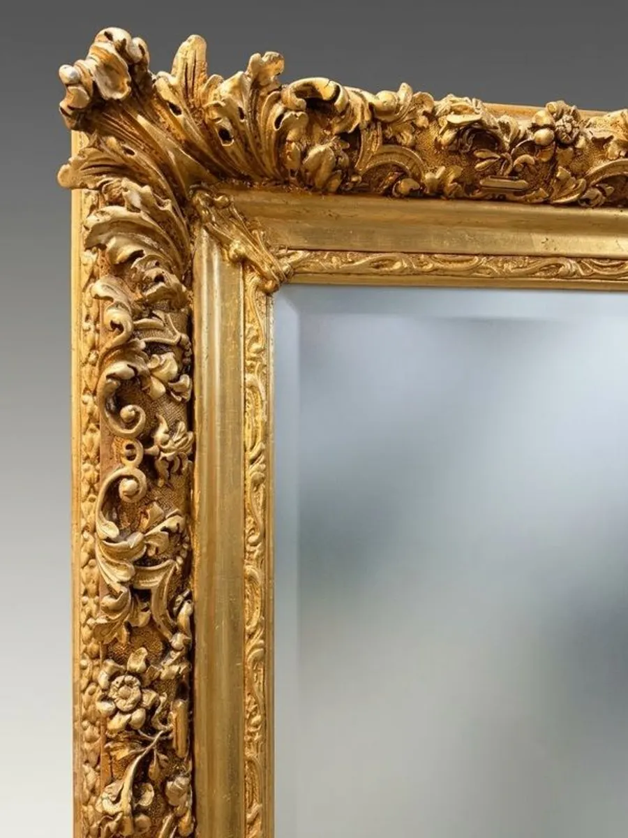 French Style Bold Ornate Statement Mirror - Image 2