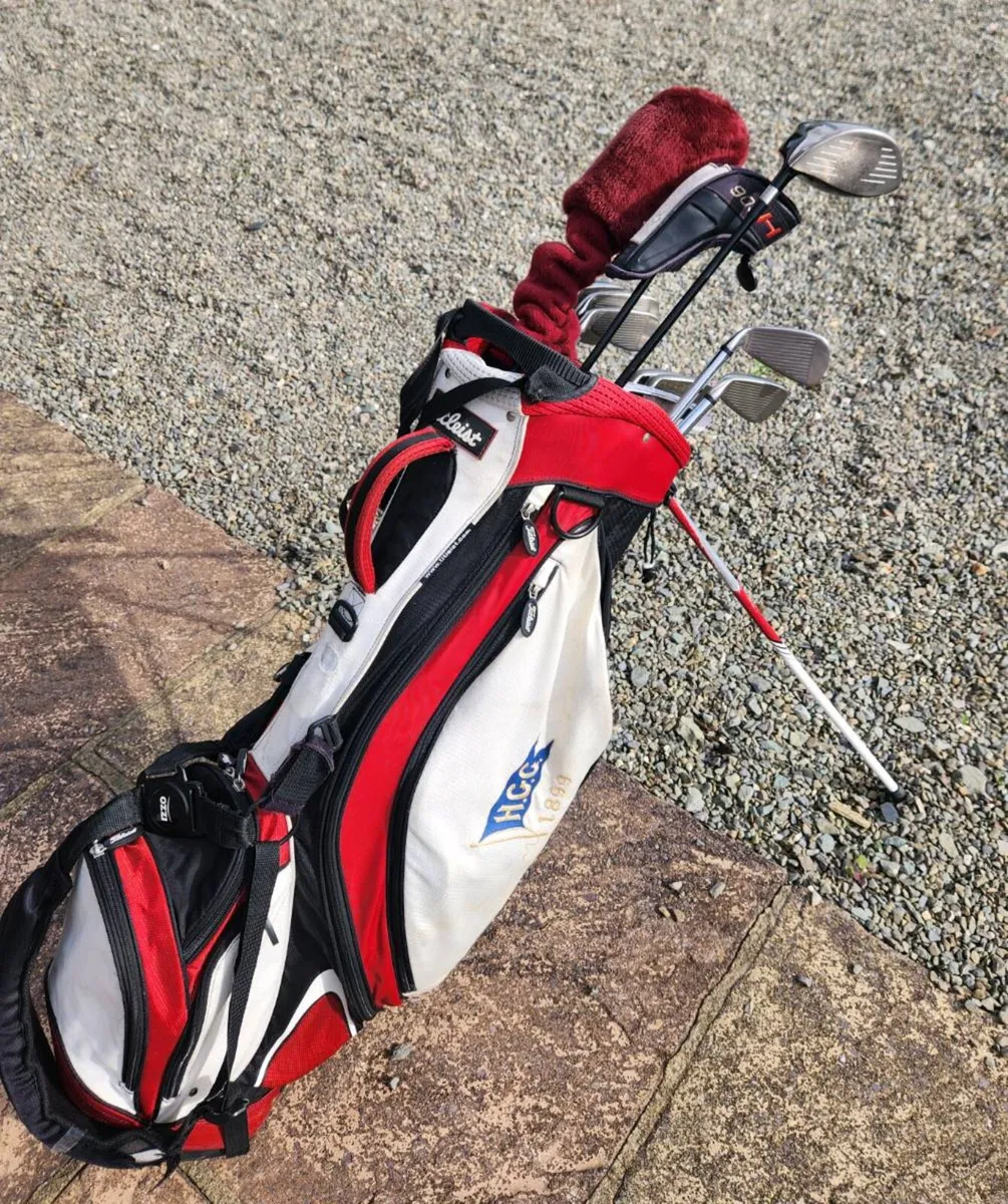 Gents Set, 3 woods, 8 irons, putter and bag - Image 2