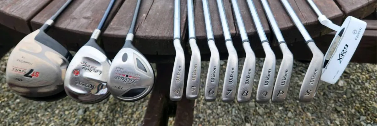 Gents Set, 3 woods, 8 irons, putter and bag - Image 3