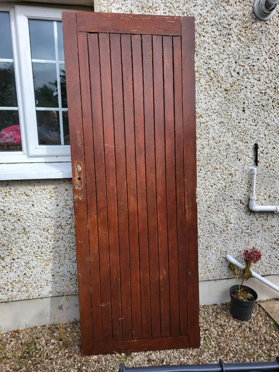 Solid Teak Exterior Door - Image 1
