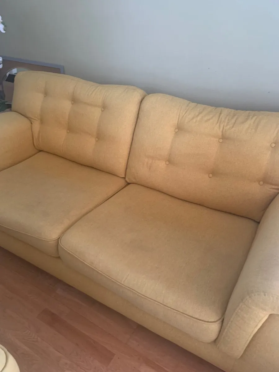 Sofa and footstool - Image 1