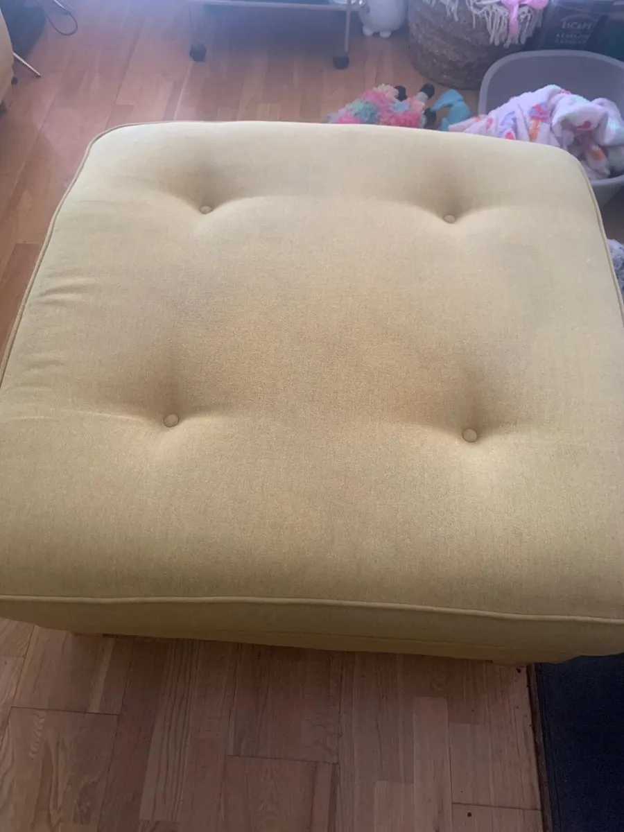 Sofa and footstool - Image 3