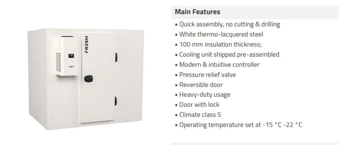Freezer Cold Room -Self Build -1740x1740x2150 -NEW - Image 3
