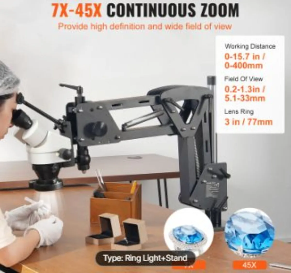 Multi-Directional Microscope with Spring Bracket - Image 2