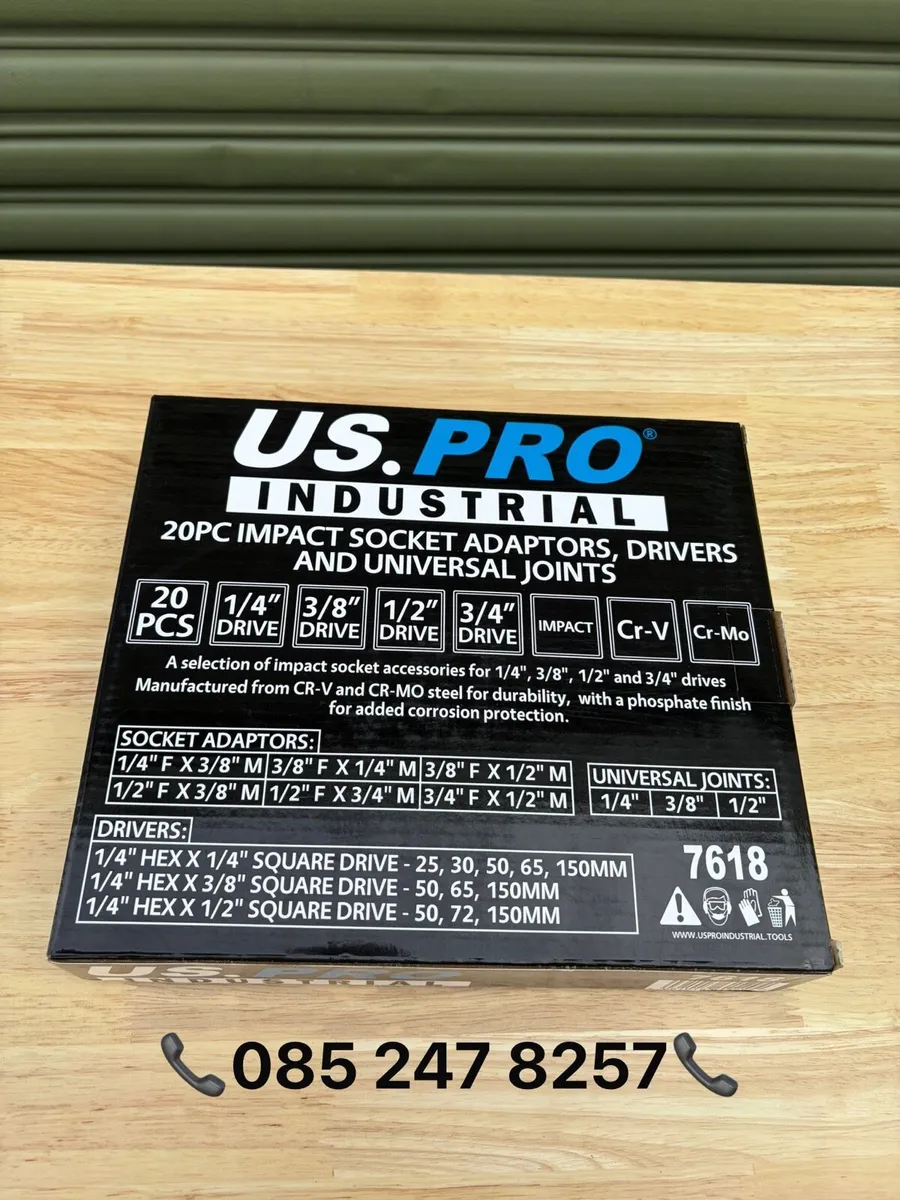Brand New US PRO 20Pc Impact Socket Adapter Set - Image 3