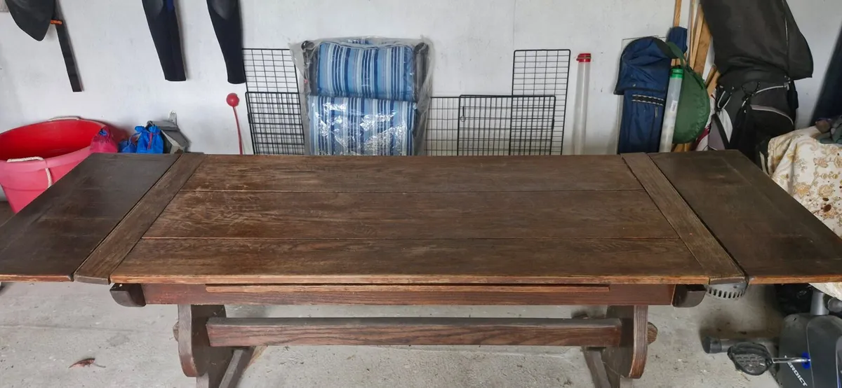 Antique Oak table - Image 4