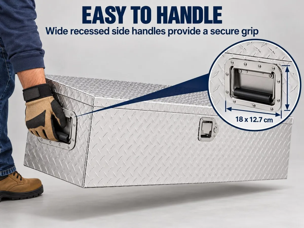 Heavy Duty Aluminium Truck Bed Tool Box - Image 4